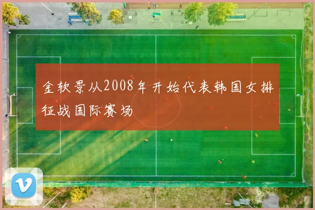 金软景从2008年开始代表韩国女排征战国际赛场
